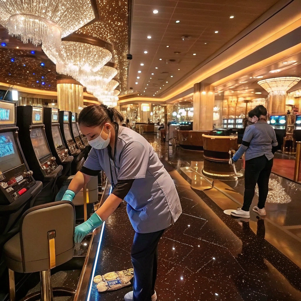 Guide to Maintaining Hygiene in Entertainment Venues: Cleaning Tips for Las Vegas Casinos SaniClean Commercial Janitorial Services image of Guide to Maintaining Hygiene in Entertainment Venues: Cleaning Tips for Las Vegas Casinos by SaniClean Commercial Janitorial Services URL is https://866saniclean.com/guide-to-maintaining-hygiene-in-entertainment-venues-cleaning-tips-for-las-vegas-casinos/